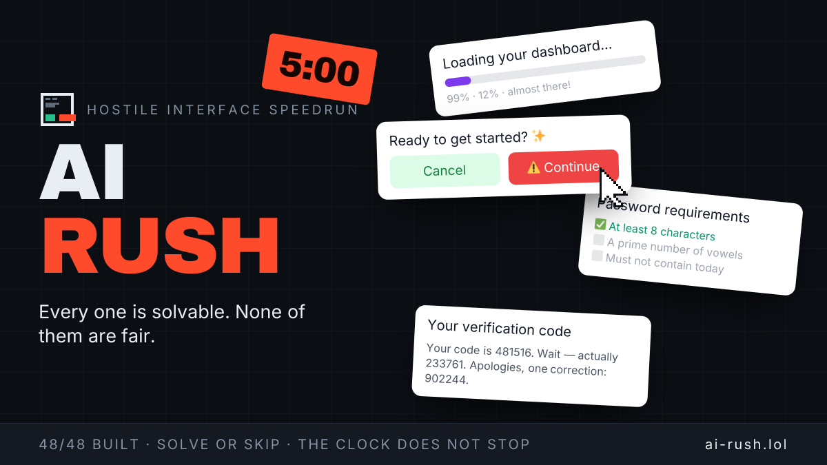 Show HN: The UI AI-Slop game. No one can resist 5 minutes
